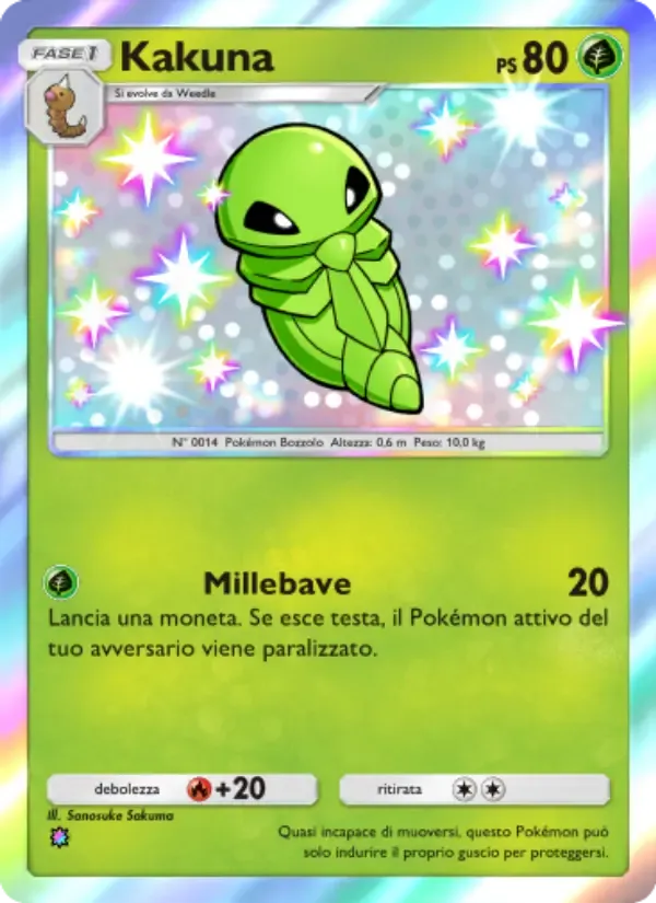 Kakuna card in Italian