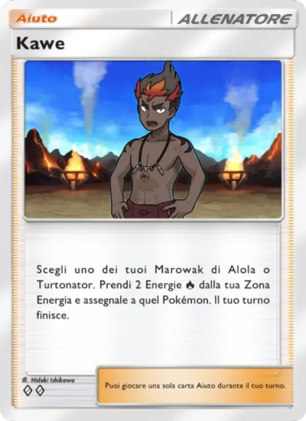 Kiawe card in Italian