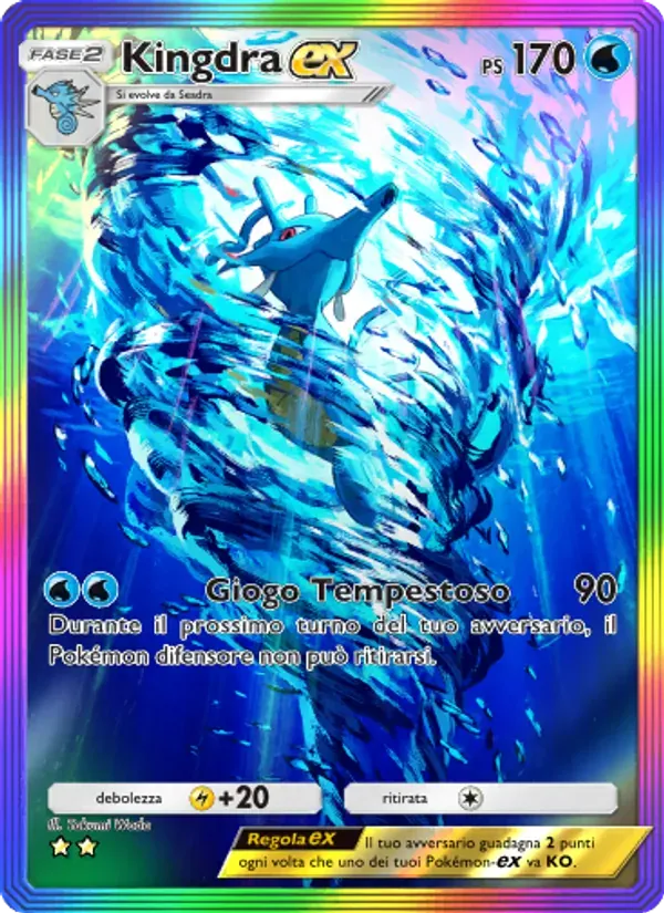 Kingdra ex card in Italian
