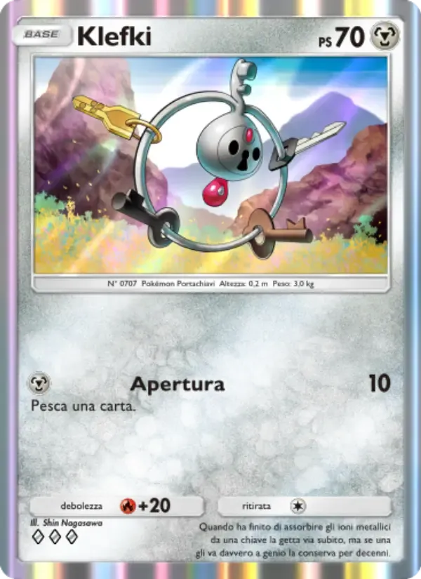Klefki card in Italian