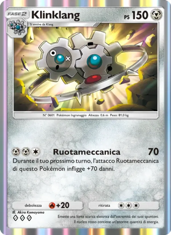 Klinklang card in Italian