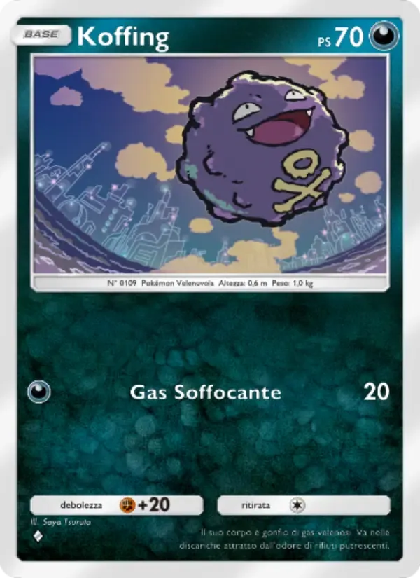 Koffing card in Italian