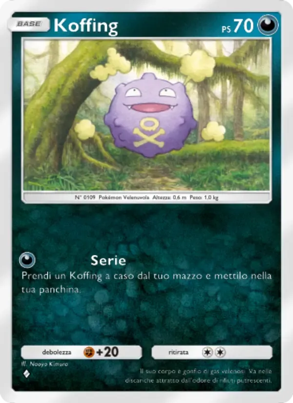 Koffing card in Italian