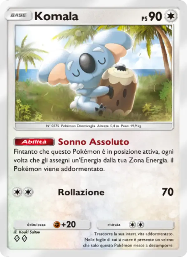 Komala card in Italian