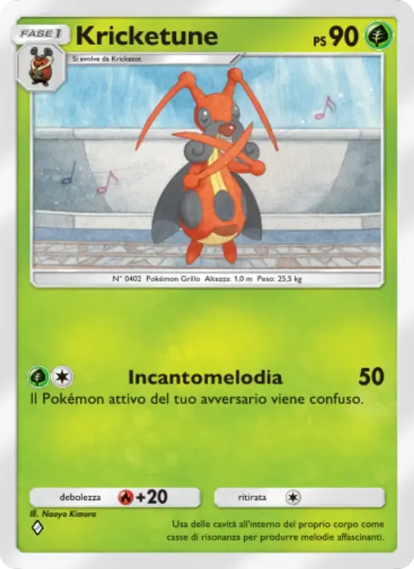 Kricketune card in Italian