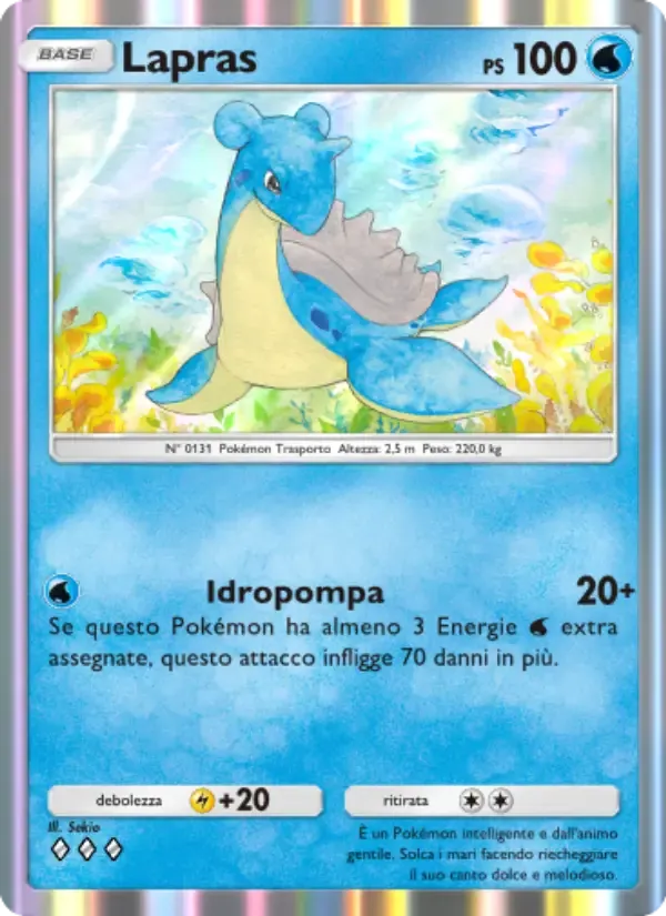 Lapras card in Italian