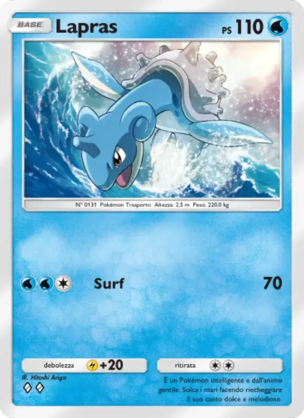 Lapras card in Italian