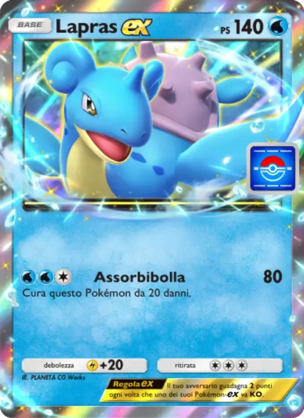 Lapras ex card in Italian