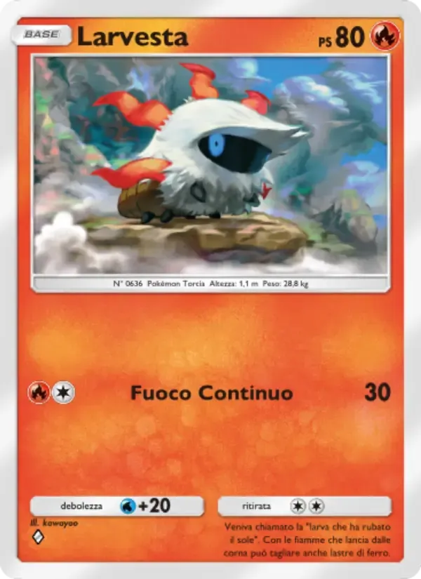 Larvesta card in Italian