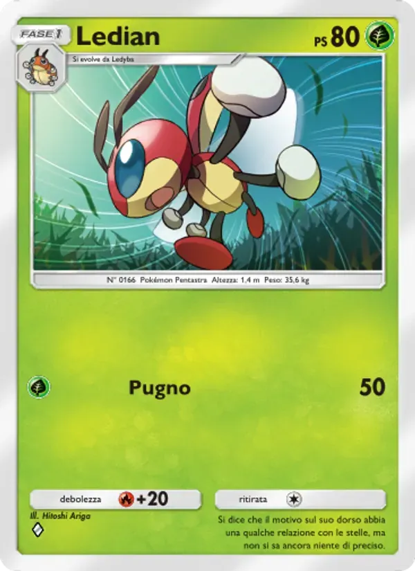 Ledian card in Italian