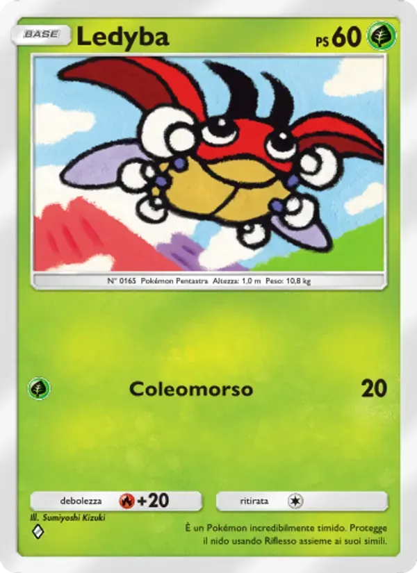 Ledyba card in Italian