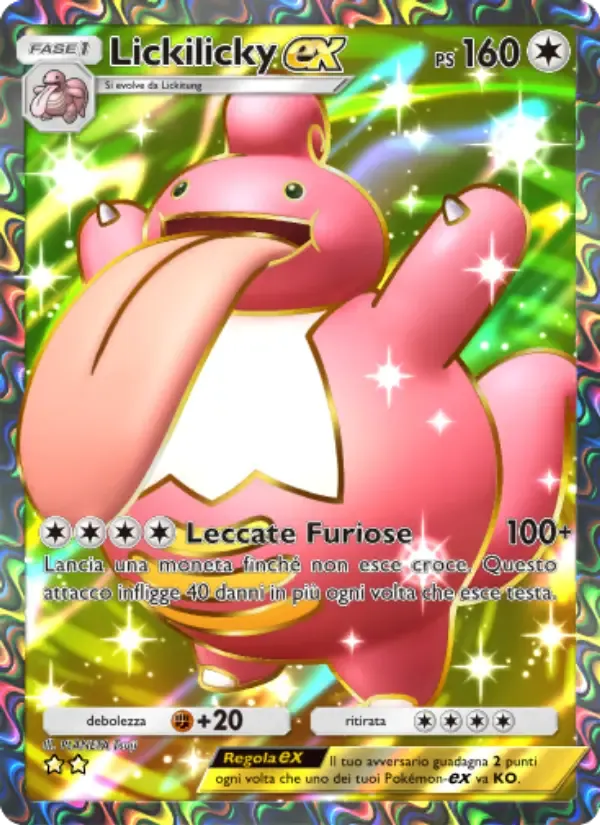 Lickilicky ex card in Italian