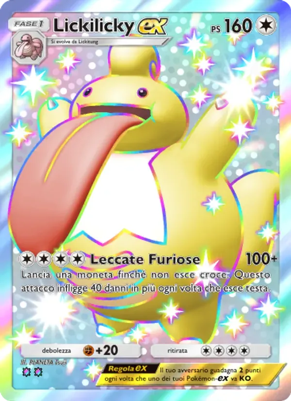 Lickilicky ex card in Italian