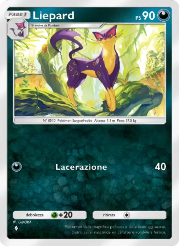 Liepard card in Italian
