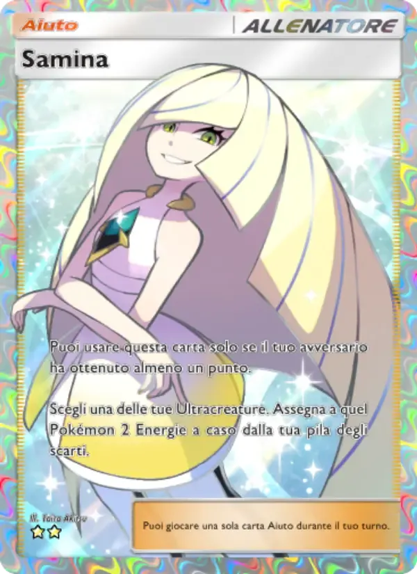 Lusamine card in Italian