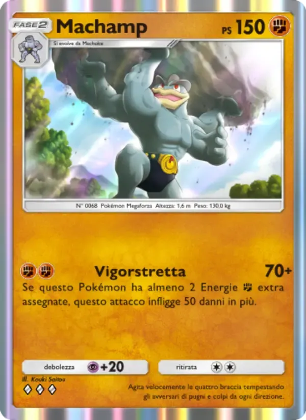 Machamp card in Italian