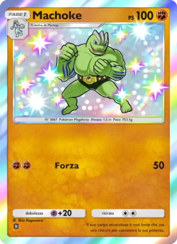 Machoke card in Italian