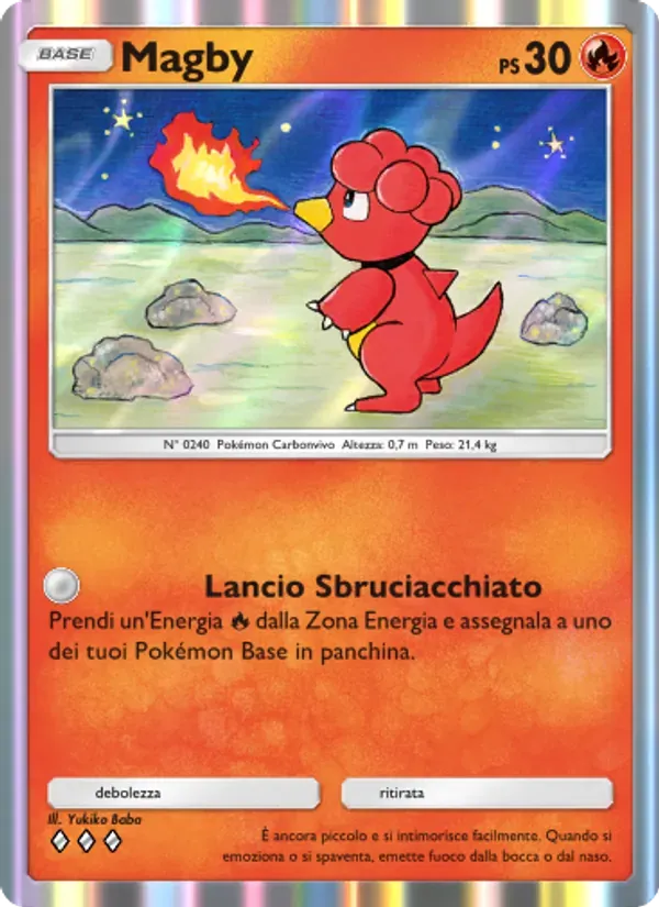 Magby card in Italian