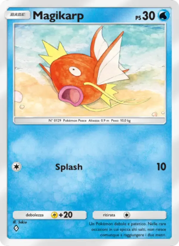 이탈리아어로 된 Magikarp 카드