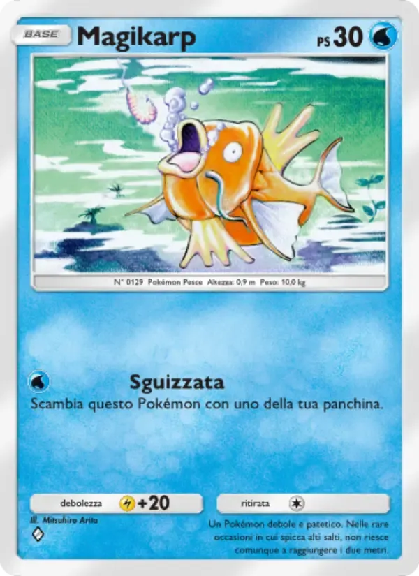 Magikarp card in Italian