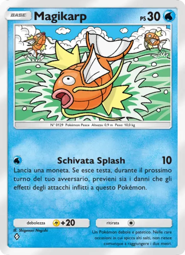 Magikarp card in Italian