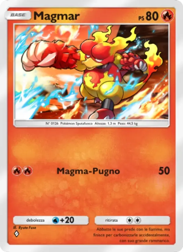 Magmar card in Italian
