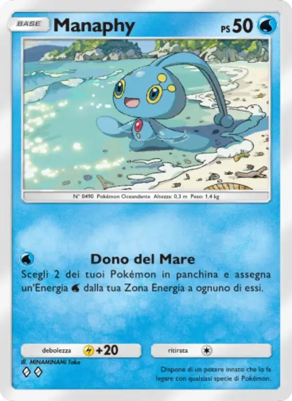 Manaphy card in Italian