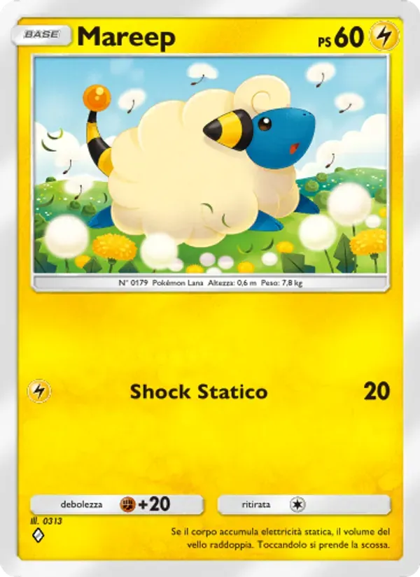 Mareep card in Italian