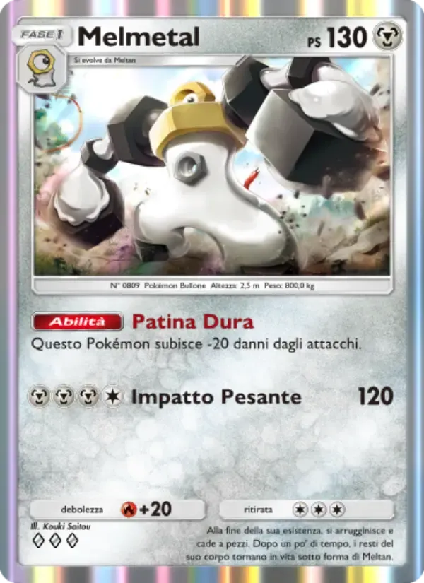 Melmetal card in Italian