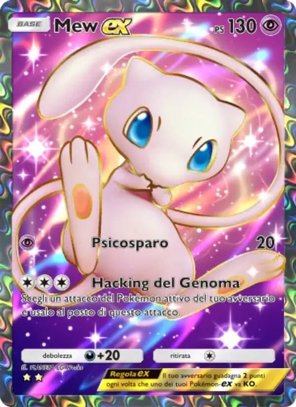 Mew ex card in Italian