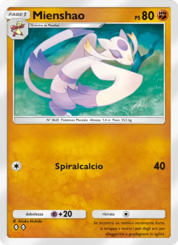 Mienshao card in Italian
