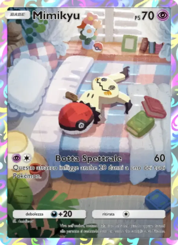 Mimikyu card in Italian