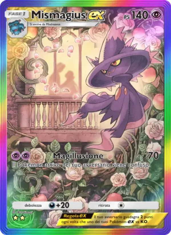 Mismagius ex card in Italian