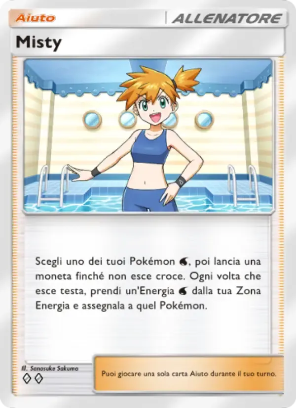 Misty card in Italian