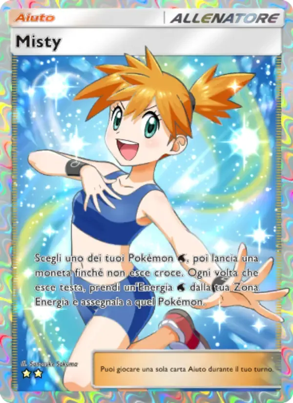 Misty card in Italian