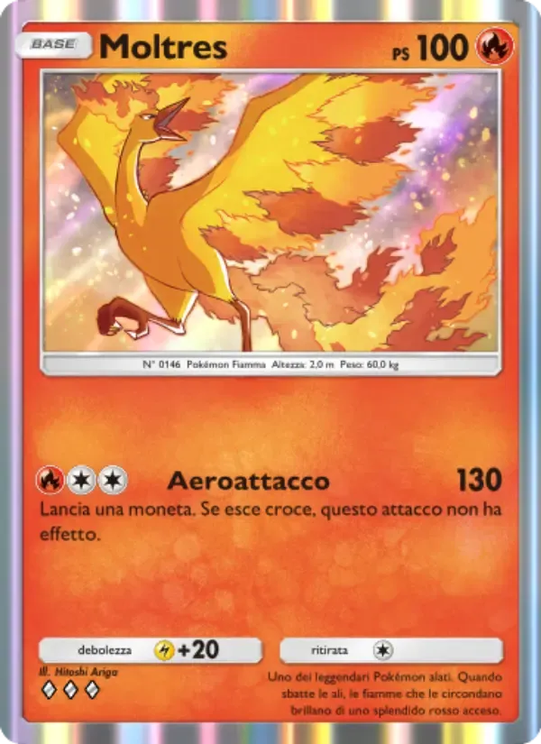Moltres card in Italian