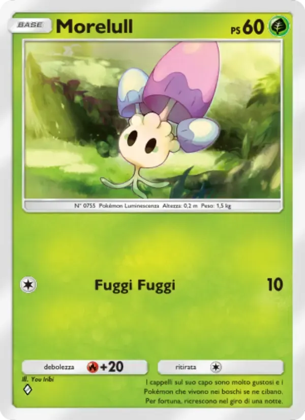 Morelull card in Italian