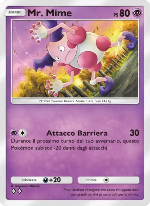 Mr. Mime card in Italian