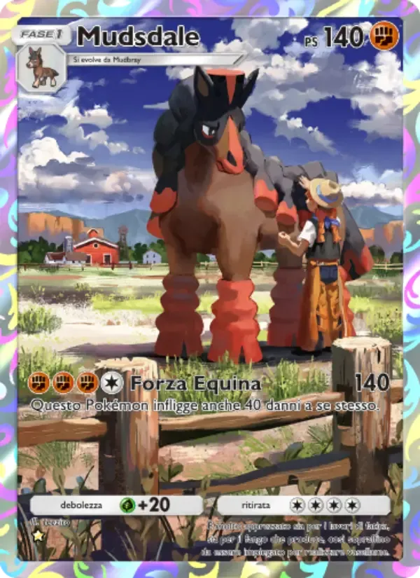 Mudsdale card in Italian