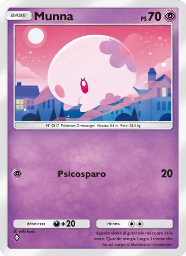 Munna card in Italian