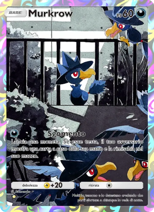 Murkrow card in Italian