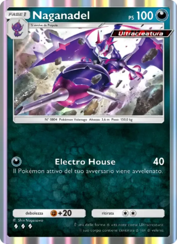 Naganadel card in Italian