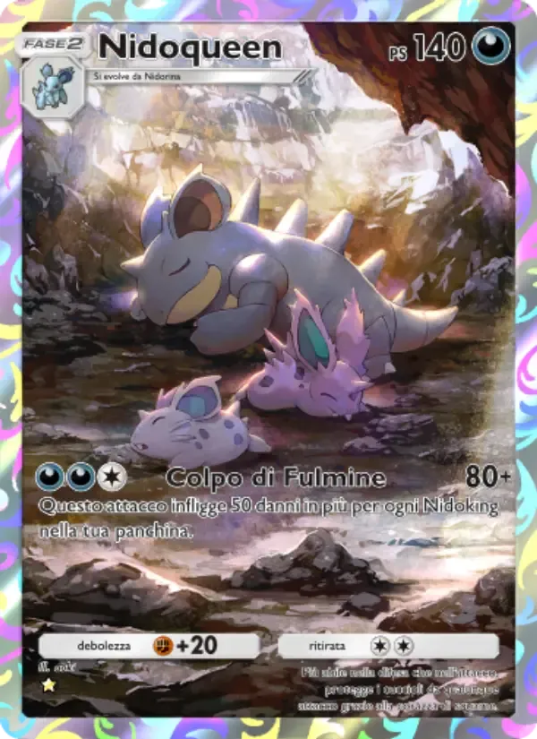Nidoqueen card in Italian