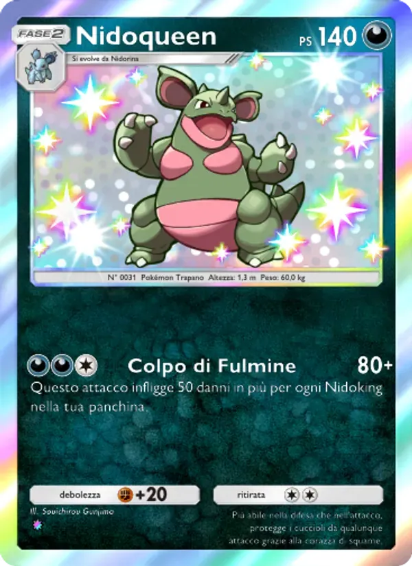 Nidoqueen card in Italian