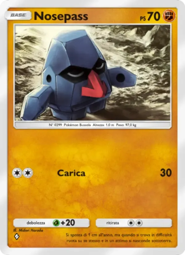 Nosepass card in Italian