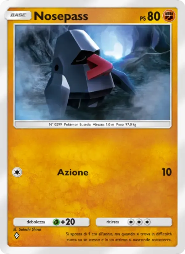Nosepass card in Italian