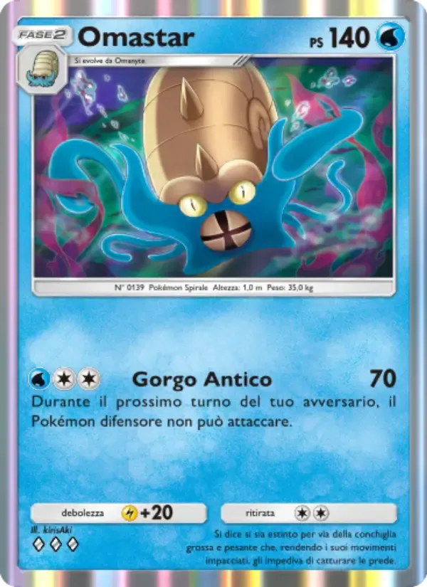 Omastar card in Italian