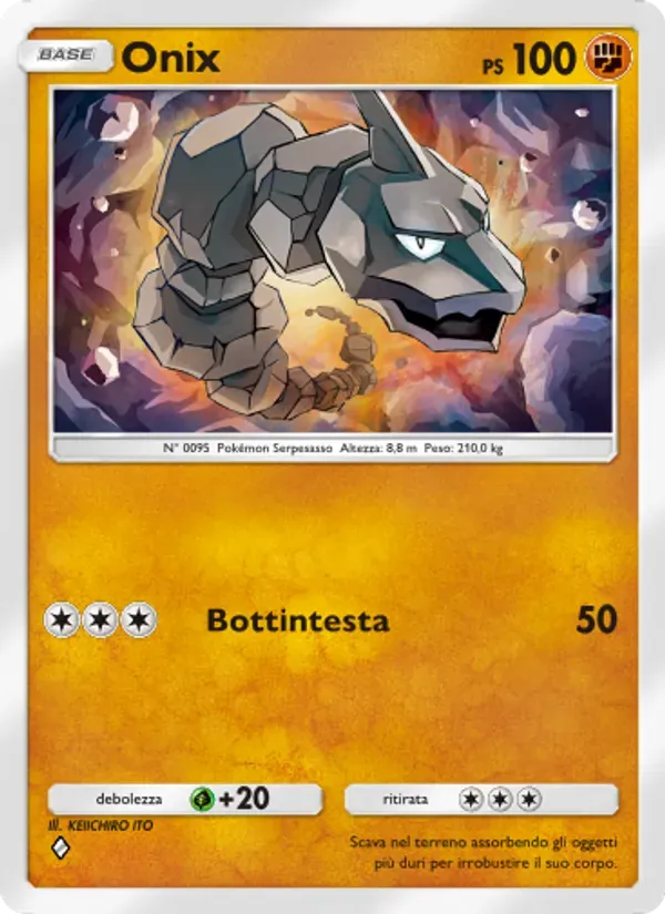 Onix card in Italian