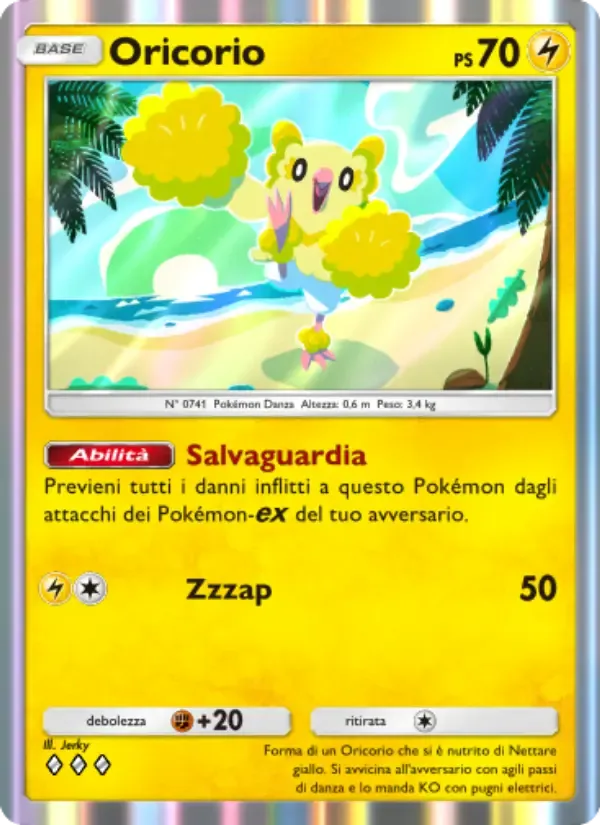 Oricorio card in Italian