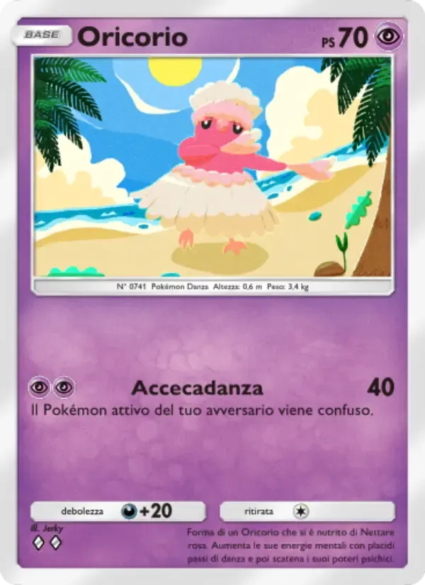 Oricorio card in Italian
